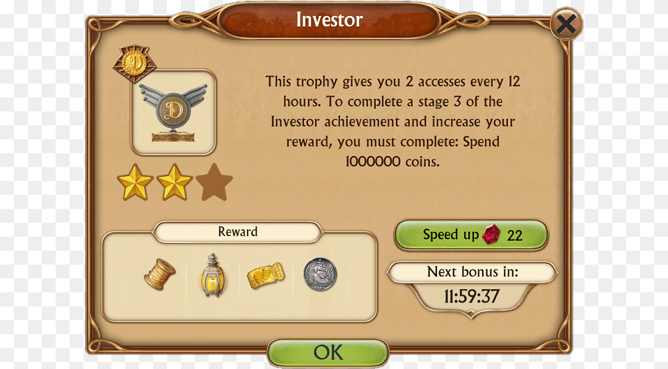 Investor Trophy Special Access Items Reward Investor, Text, Symbol Free Png Download