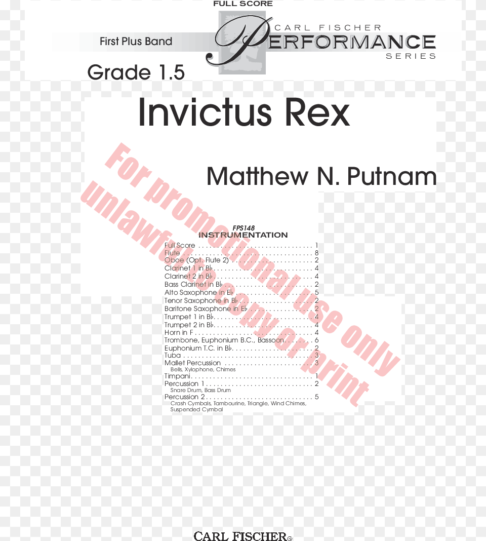 Invictus Rex By Matthew N Putnam Jw Pepper Sheet Music Language, Advertisement, Poster, Text, Page Png Image