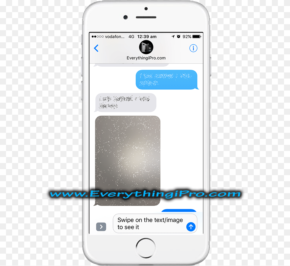 Invisible Ink Hides Messages Ios 10 Messages Iphone, Electronics, Mobile Phone, Phone, Text Png Image