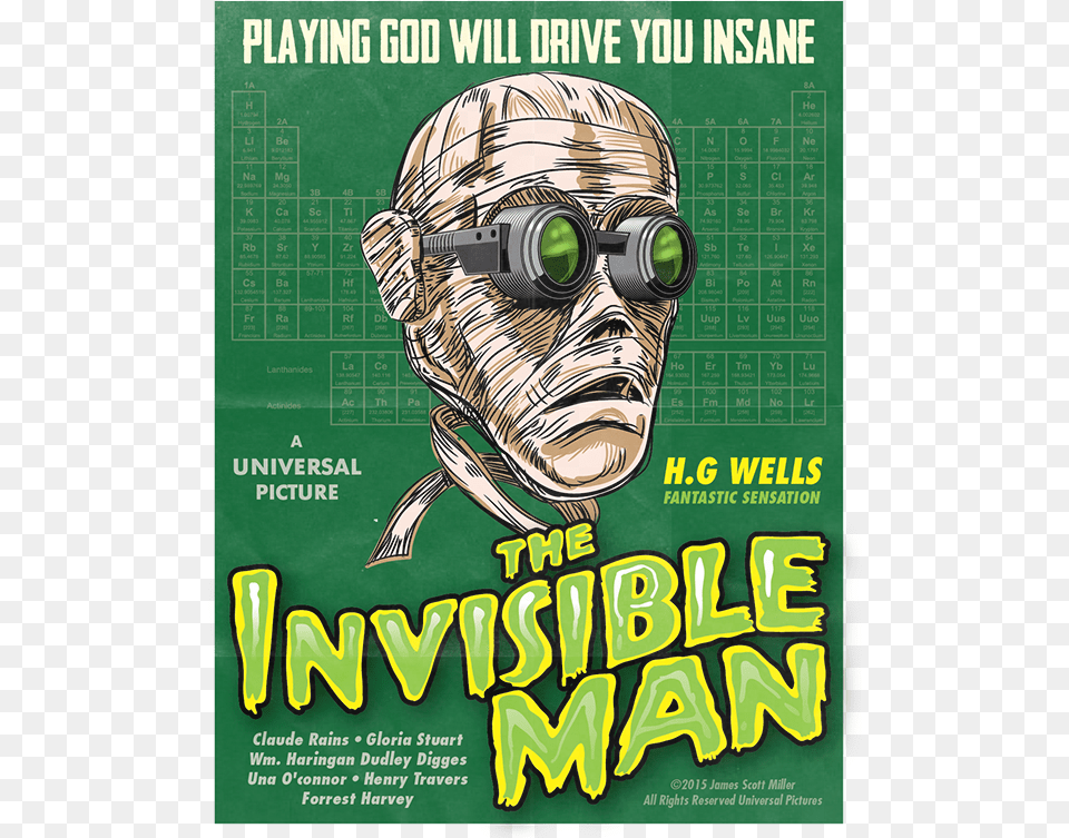 Invisible Man, Advertisement, Poster, Adult, Male Free Png Download