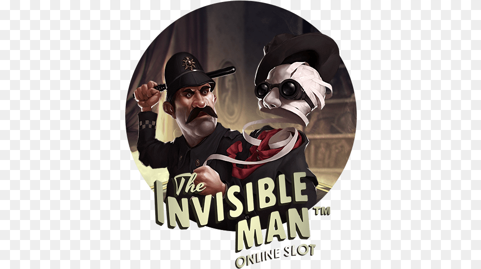 Invisible Man Slots, Adult, Advertisement, Male, Person Png Image