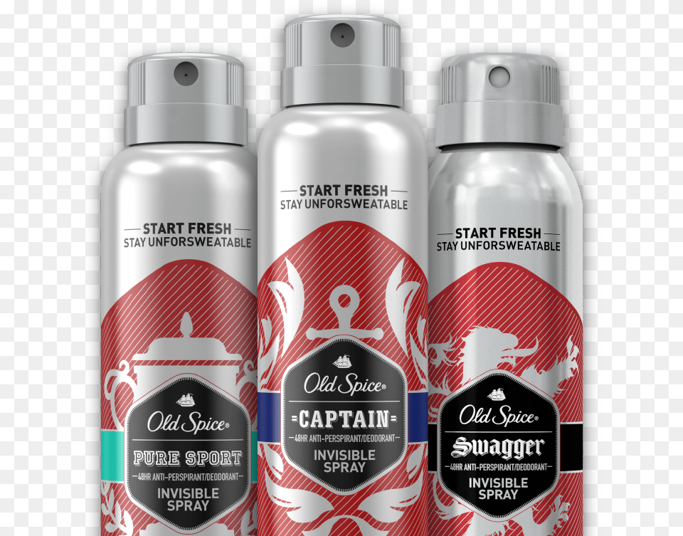 Invisible Sprays Old Spice Invisible Spray, Cosmetics, Bottle, Shaker, Tin Free Png