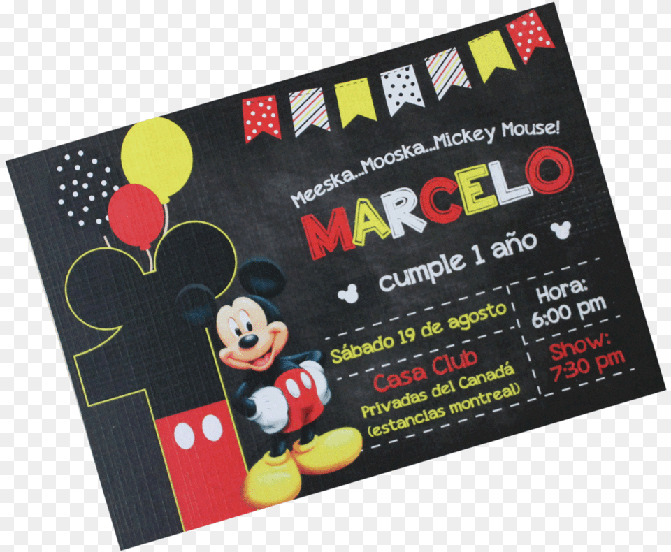 Invitacin Walt Disney World Dreams Mickey Mouse Goofy Donald, Advertisement, Poster, Baby, Person Png