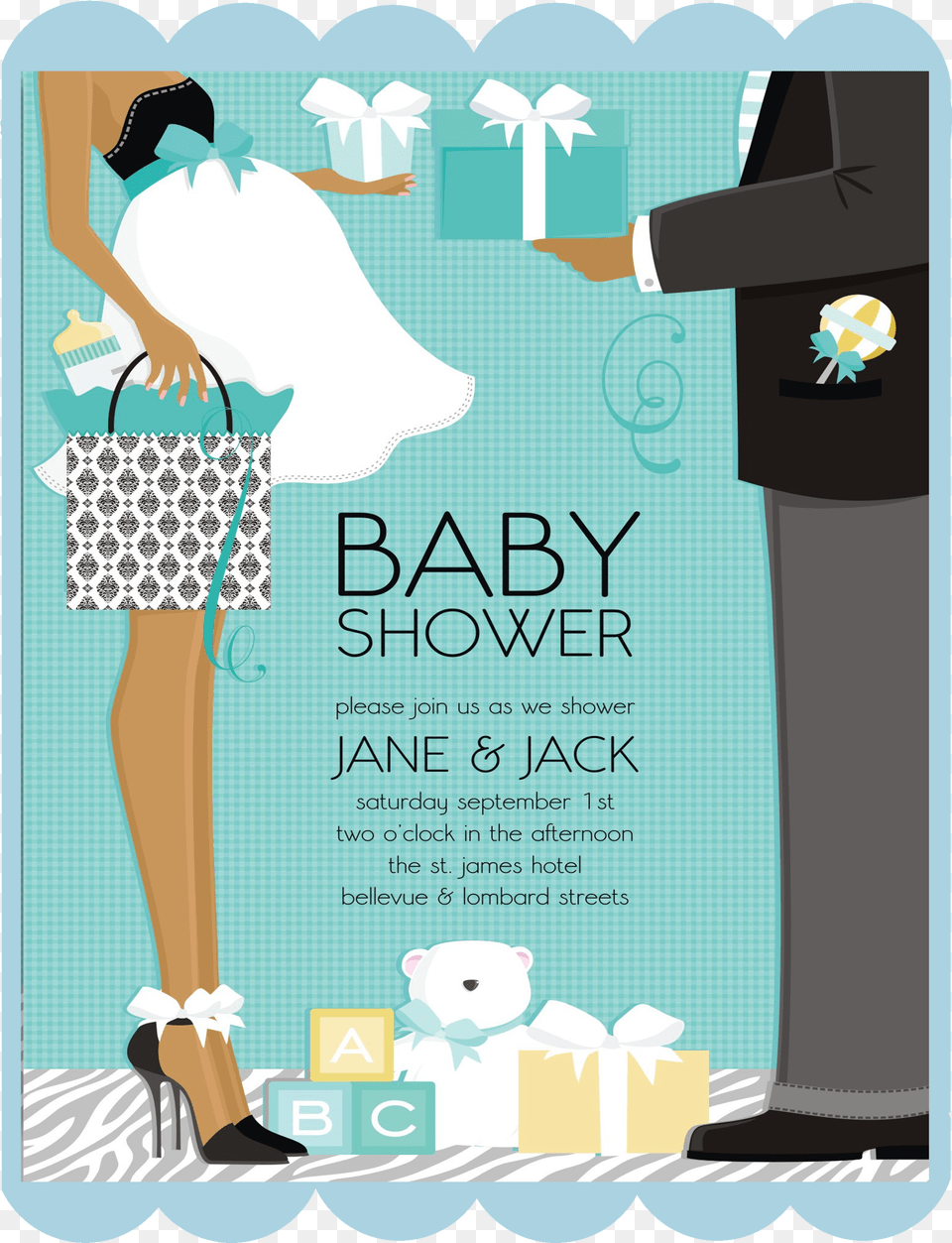 Invitacion Baby Shower Parejas Png Image