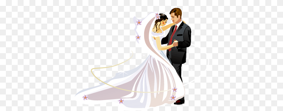 Invitation Bridegroom Clip Art Bride And Groom And Bride Clipart, Clothing, Dress, Formal Wear, Gown Free Transparent Png