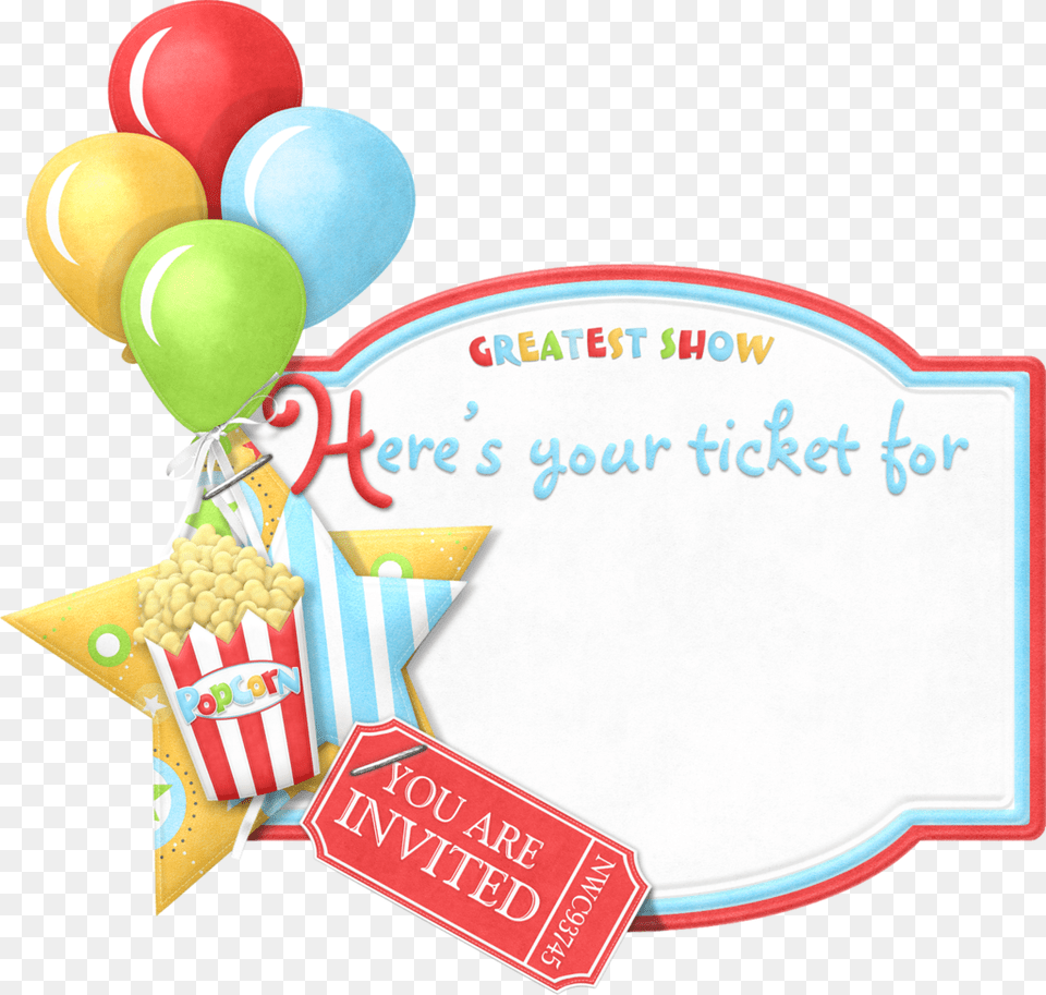 Invitation Clip Big Top, Balloon, People, Person, Cream Free Png Download