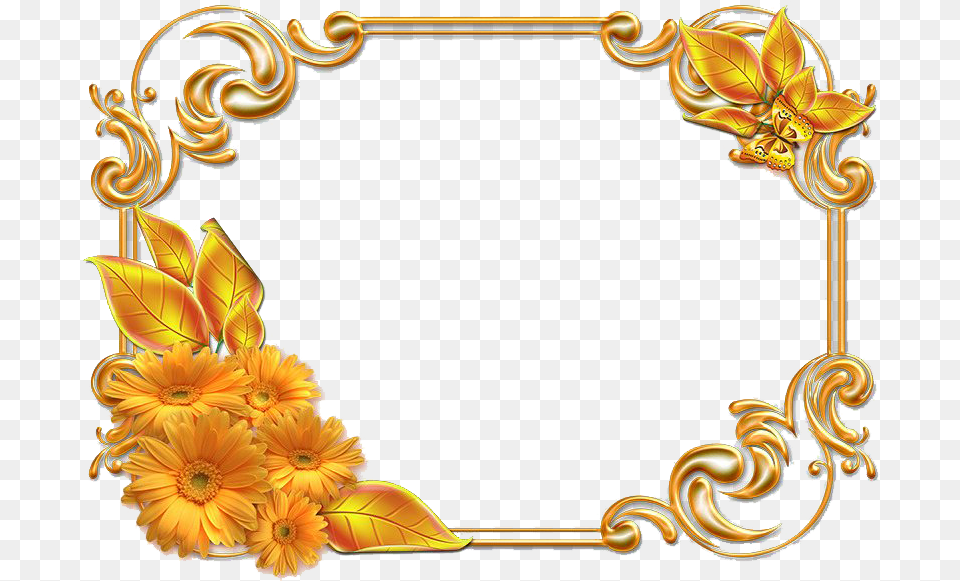 Invitation Gold Frame Image Mart Gold Frame, Art, Floral Design, Graphics, Pattern Png