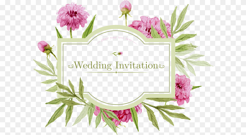 Invitation Hd Photo Wedding Invitation Hd, Flower, Plant, Dahlia, Carnation Free Transparent Png