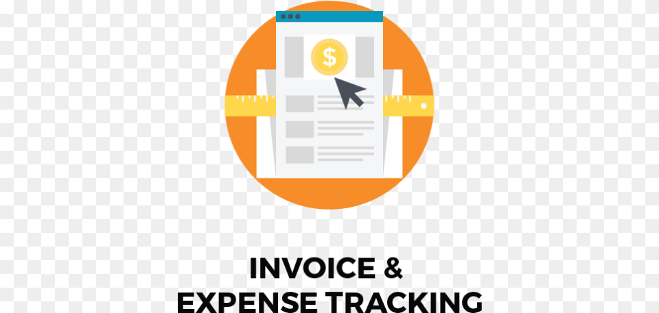 Invoice And Expense Tracking Graphic Design, Advertisement, Poster, Text, Disk Png