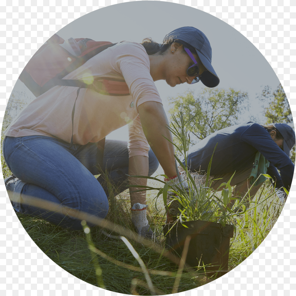 Involve Volunteer Grass, Person, Hat, Outdoors, Gardening Free Transparent Png