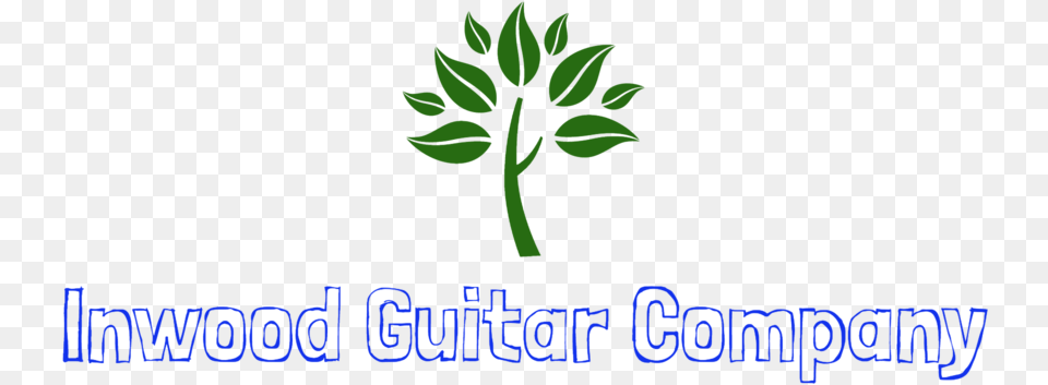 Inwood Guitar Company Logo, Green, Herbal, Herbs, Leaf Png