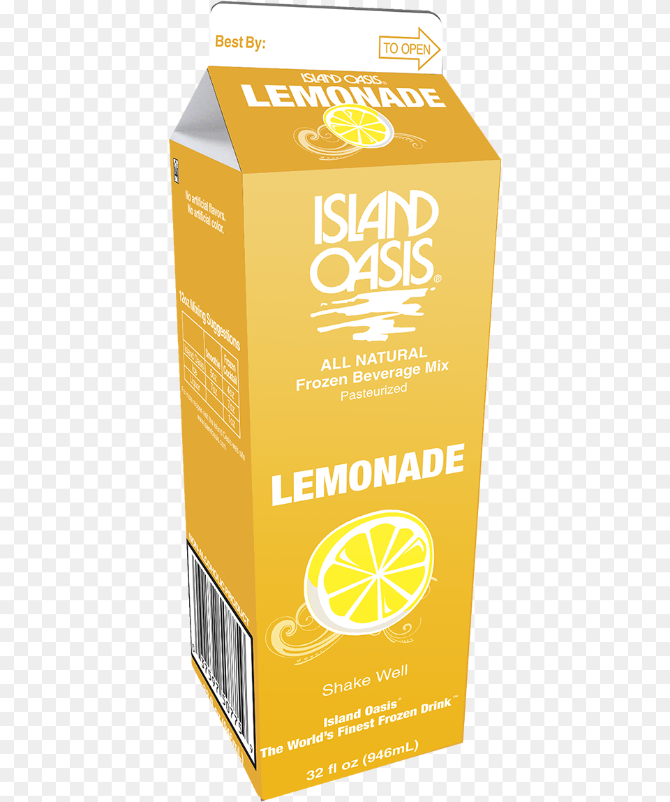 Io Lemonade 32 Oz Carton Io Lemonade 32 Liquid Ice Cream Mix, Fruit, Box, Produce, Plant Free Png