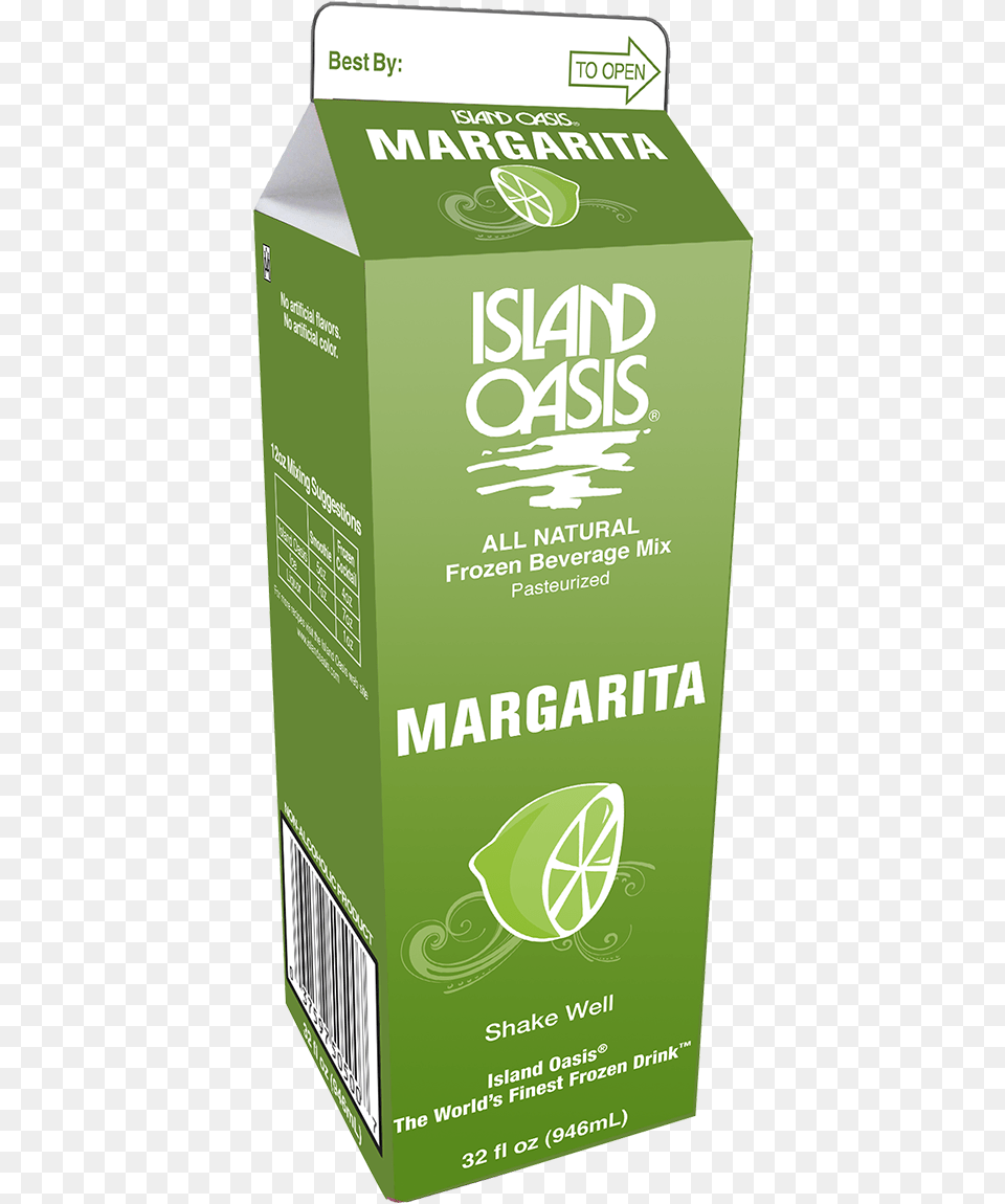 Io Margarita 32 Oz Carton Io Margarita Island Oasis Mix, Box, Plant, Herbs, Herbal Free Transparent Png
