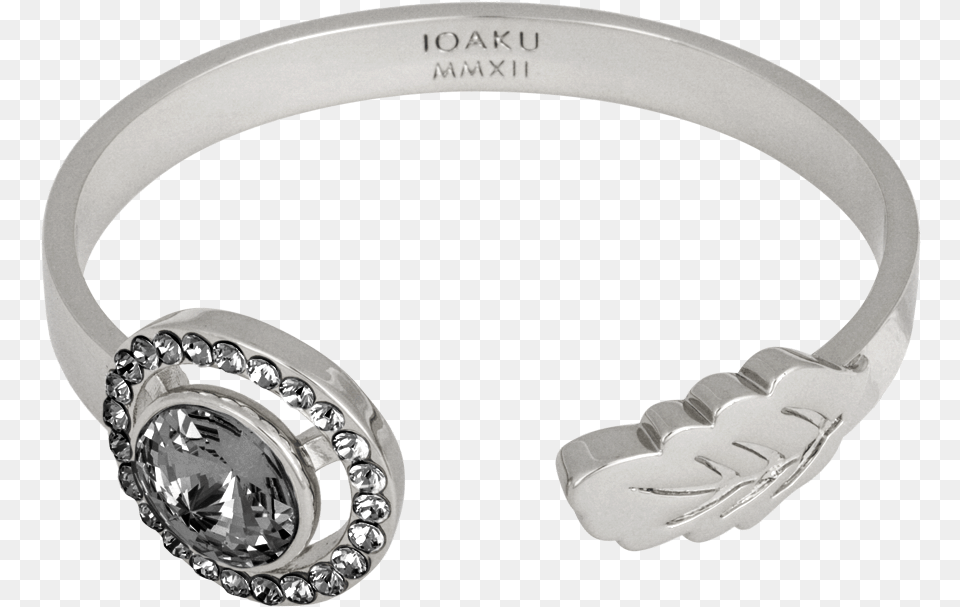 Ioaku Bracelet Cuff Swarovski Silver Smoke Swarovski Gold, Accessories, Jewelry, Diamond, Gemstone Free Png Download