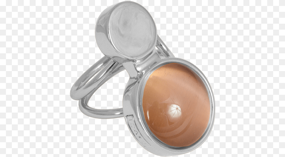 Ioaku Moon Ring Silver Light Pink Gold, Face, Head, Person, Cosmetics Free Png Download