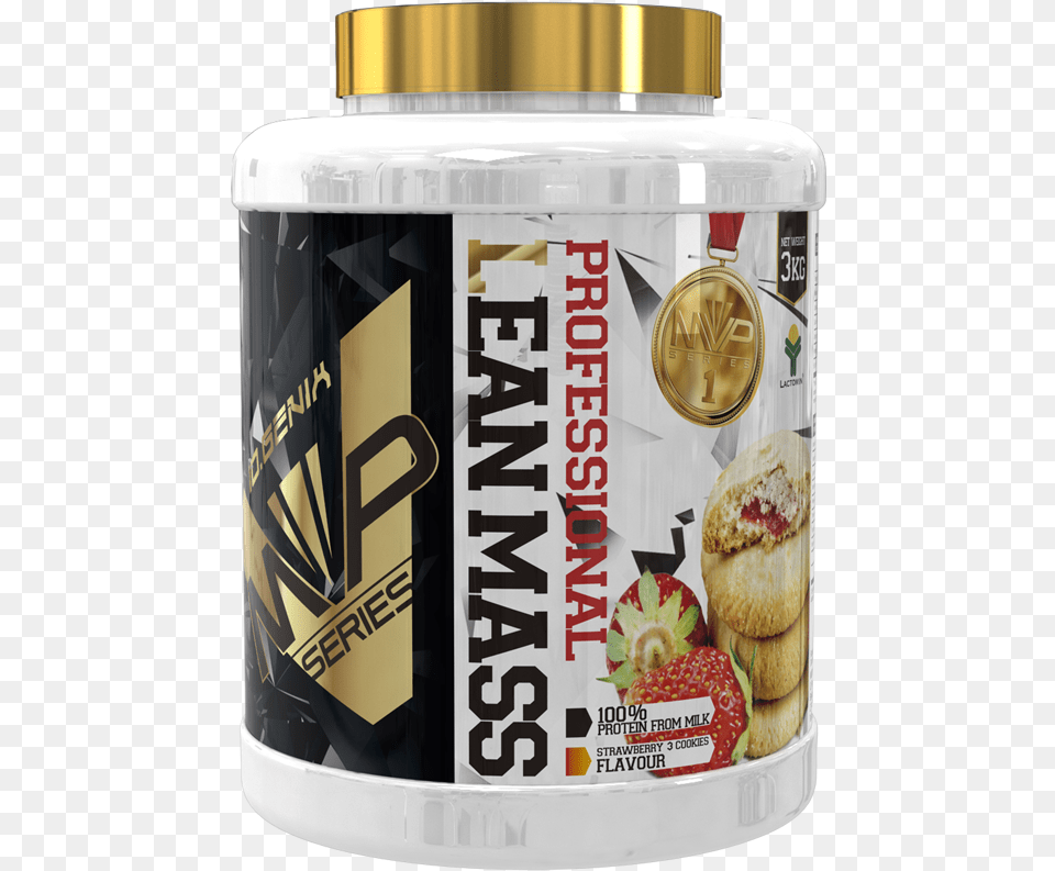 Iogenix Mvp Lean Mass 3kg Fresa Whey Protein Isolate, Jar, Can, Tin Free Png