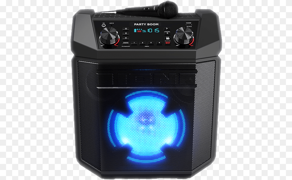 Ion Audio Party Boom Ion Audio Party Boom Rechargeable Speaker With Lights, Electronics, Electrical Device, Microphone, Device Free Png