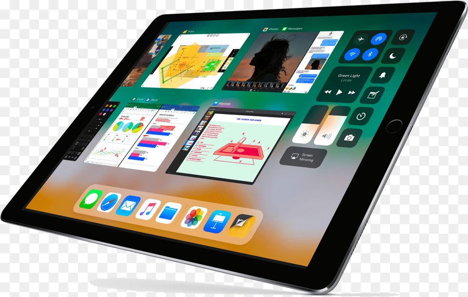 Ios 11 Ipad Dock, Computer, Electronics, Tablet Computer, Surface Computer Png