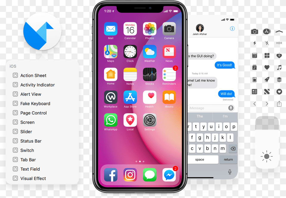 Ios 11 Iphone Gui Iphone X Gui Psd, Electronics, Mobile Phone, Phone, Person Free Transparent Png
