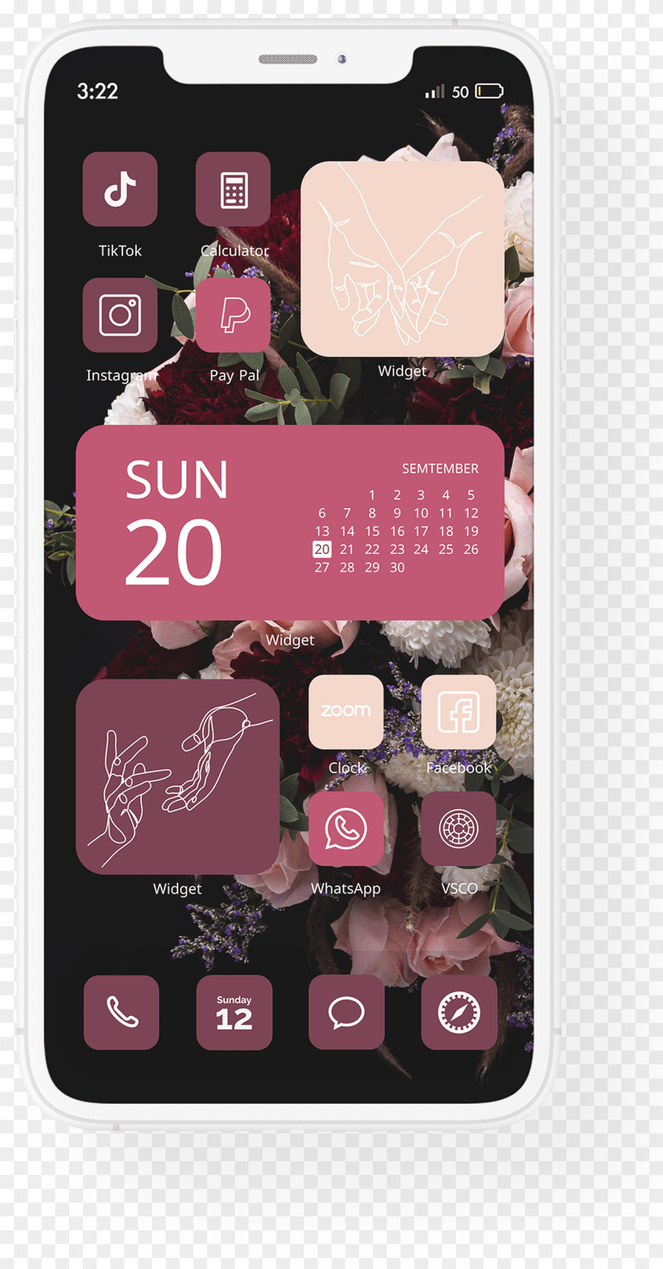Ios 14 App Icons Line Widgets Pink Safari Icon, Electronics, Mobile Phone, Phone, Text Free Png Download