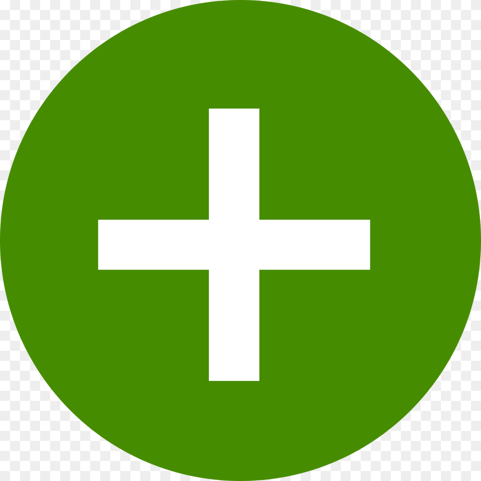 Ios Add Icon Green, Cross, Symbol, Disk Png