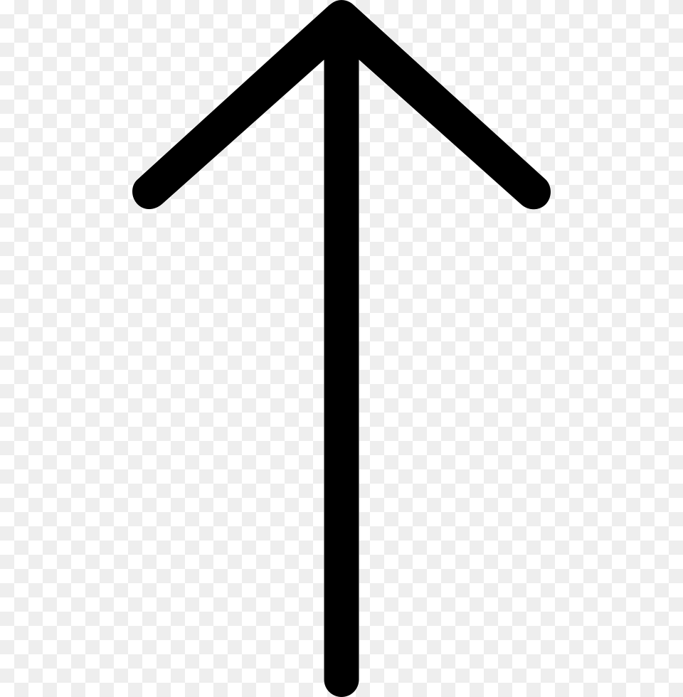 Ios Arrow Thin Up Thin Up Arrow, Cross, Symbol Png