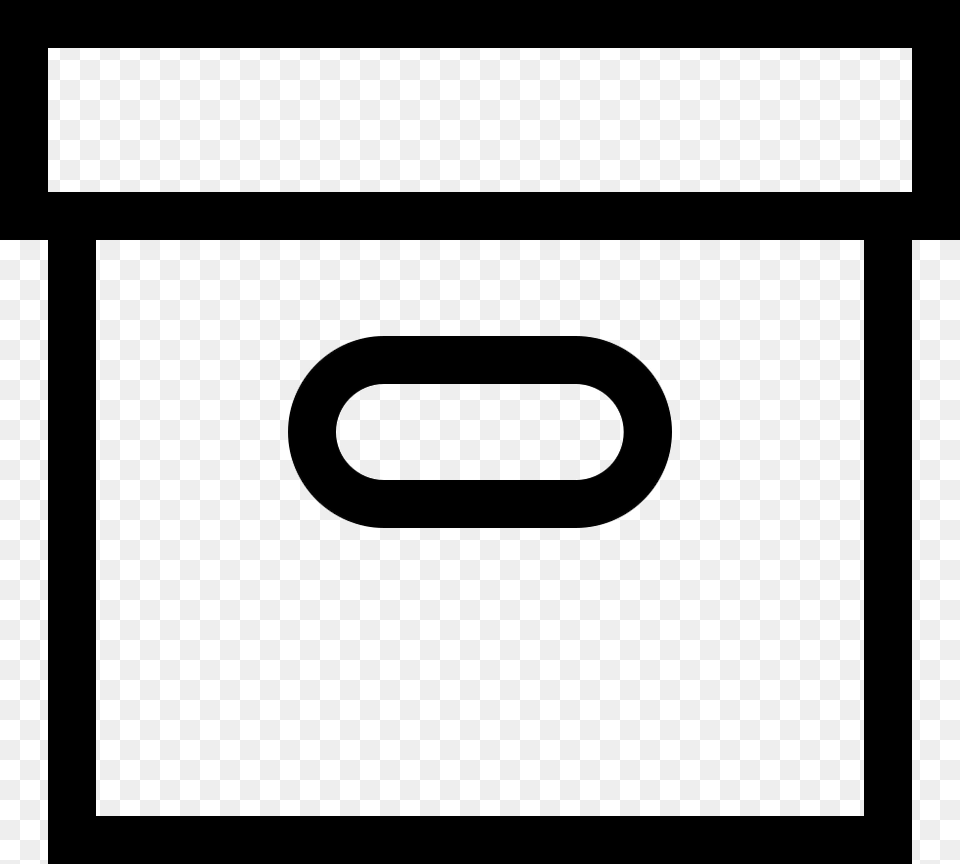 Ios Box Outline Icon Download, Text, Bus Stop, Outdoors Free Png