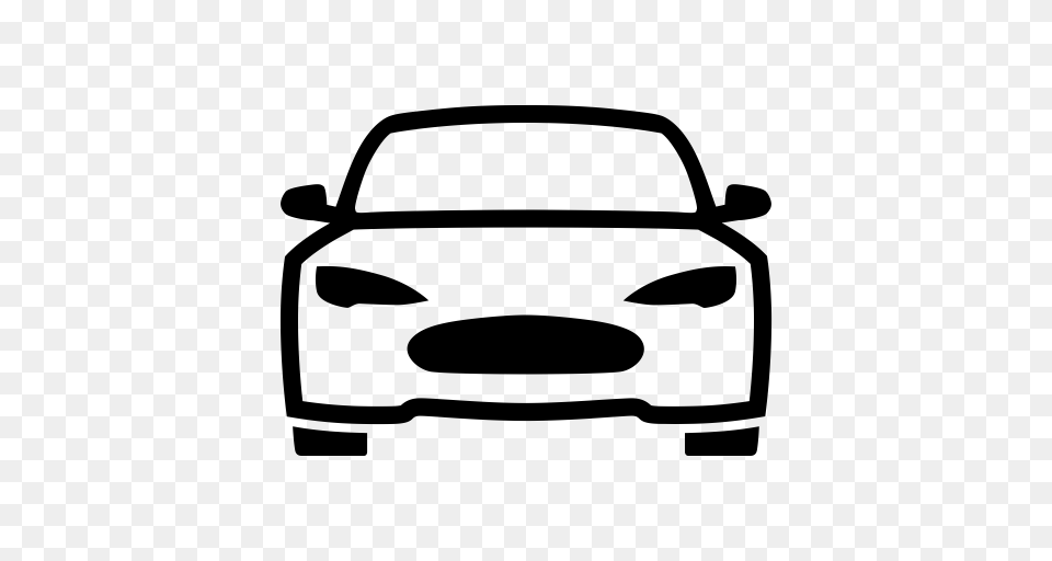 Ios Car Outline Icon With And Vector Format For Unlimited, Gray Free Png