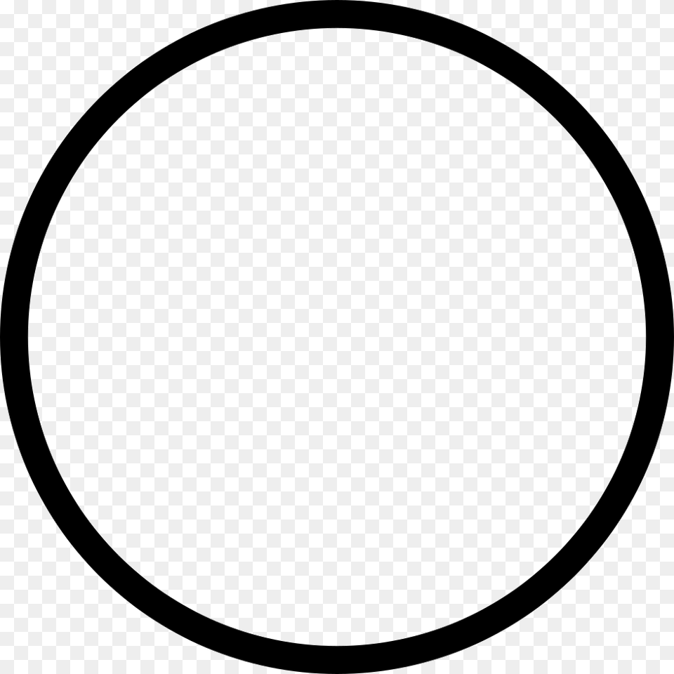 Ios Circle Outline Icon Oval Free Png Download