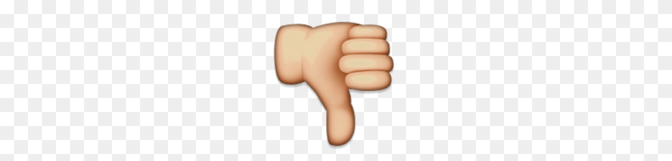 Ios Emoji Thumbs Down Sign, Body Part, Finger, Hand, Person Free Png Download