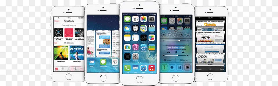 Ios Evolution Ios 7 Iphone 5, Electronics, Mobile Phone, Phone, Person Png Image