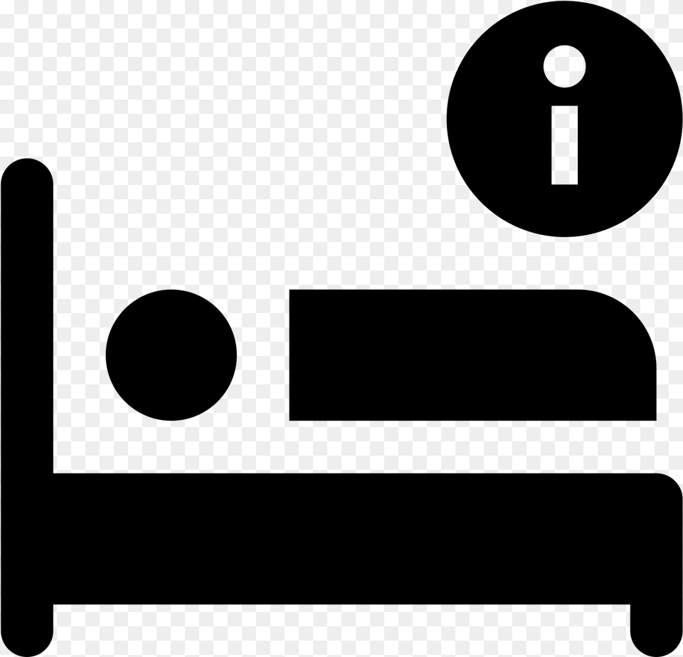 Ios Filled Icon Bed Clip Art, Gray Png