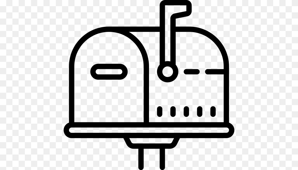 Ios Filled Icon Old Mailbox Icon, Gray Free Png Download