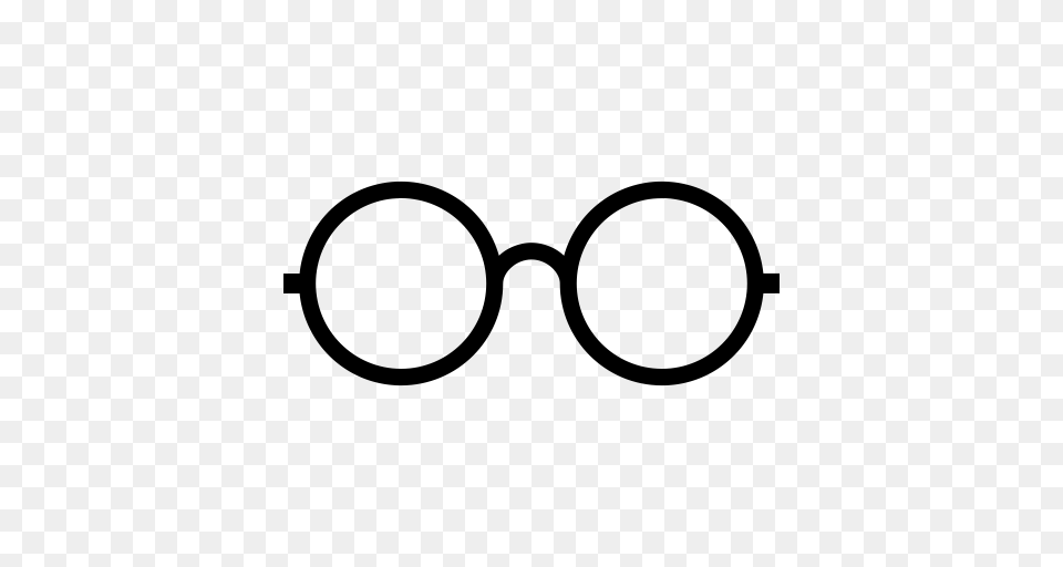 Ios Glasses Outline Glasses Harry Icon With And Vector, Gray Free Transparent Png