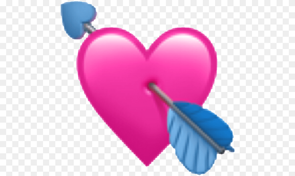 Ios Hearts Spin Edit Pink Heart Emoji Iphone, Balloon, Smoke Pipe Png Image