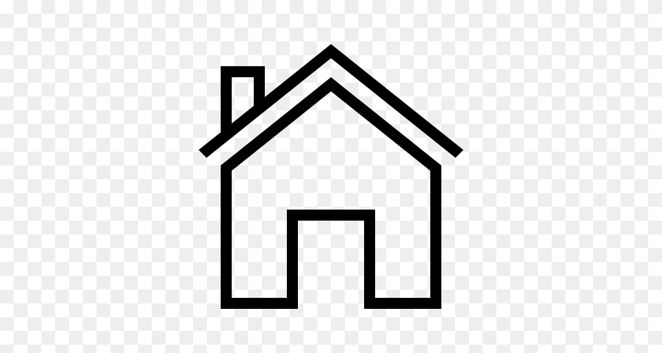 Ios Home Outline, Gray Free Png Download