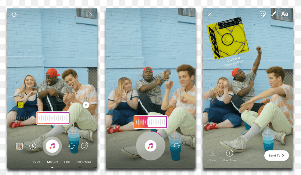 Ios How To Add Music Instagram Stories The Mac Observer Instagram Story Apple Music, People, Art, Pants, Collage Free Png Download