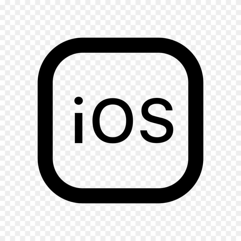 Ios Logo Icon, Gray Png
