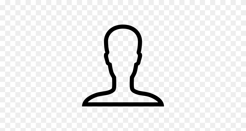 Ios Person Outline Person Professor Icon With And Vector, Gray Png
