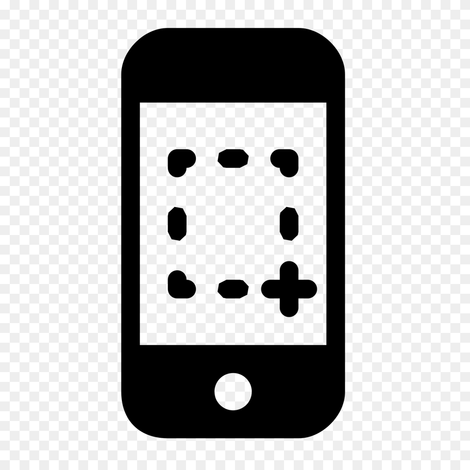 Ios Screenshot Filled Icon, Gray Free Png