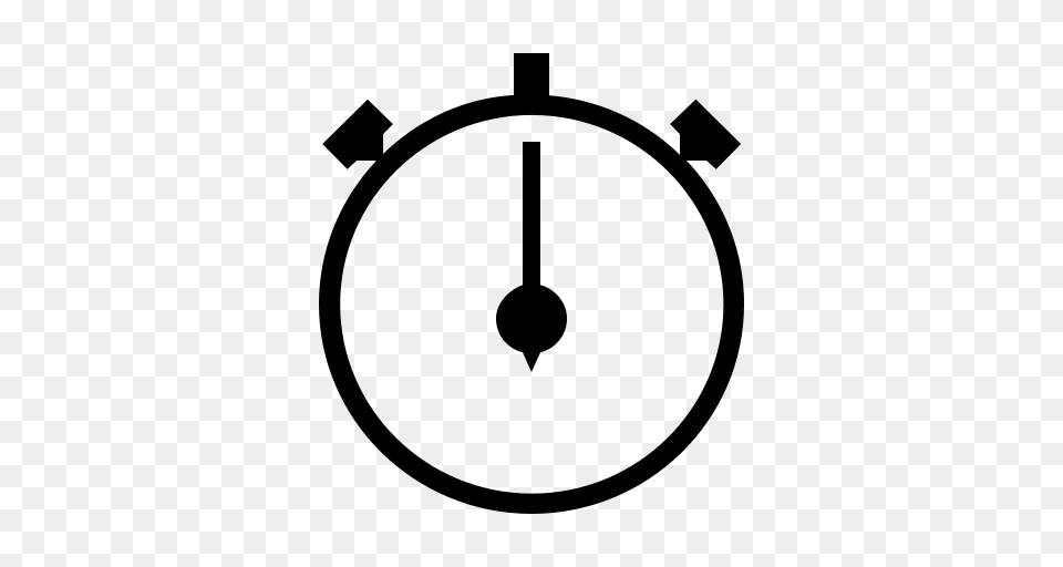 Ios Stopwatch Outline Stopwatch Time Icon With And Vector, Gray Free Png Download