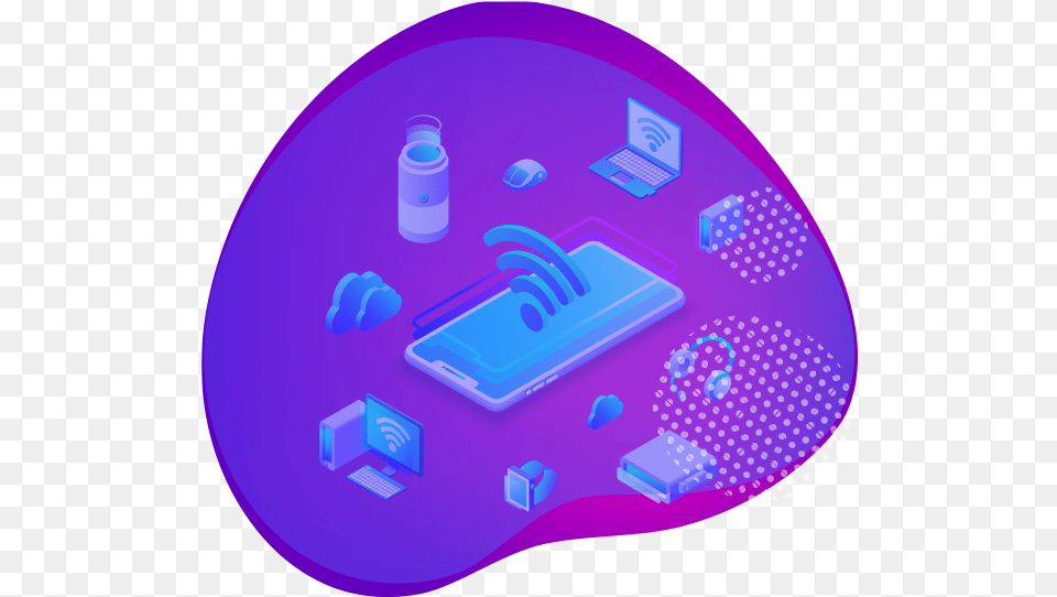 Iot App Development, Purple, Disk Png Image