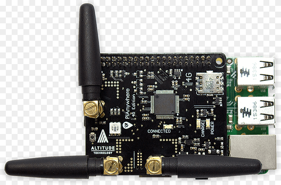 Iot Bit 4g Amp Lte Hat For The Raspberry Pi Raspberry Pi 4g Hat, Electronics, Hardware Free Png Download
