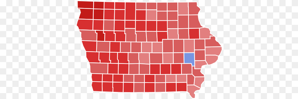 Iowa 2016 Election By County, Brick, Food, Meat, Pork Free Png Download