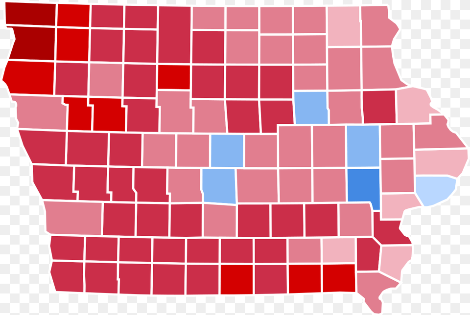 Iowa Counties 2016 Election, Brick Free Png Download