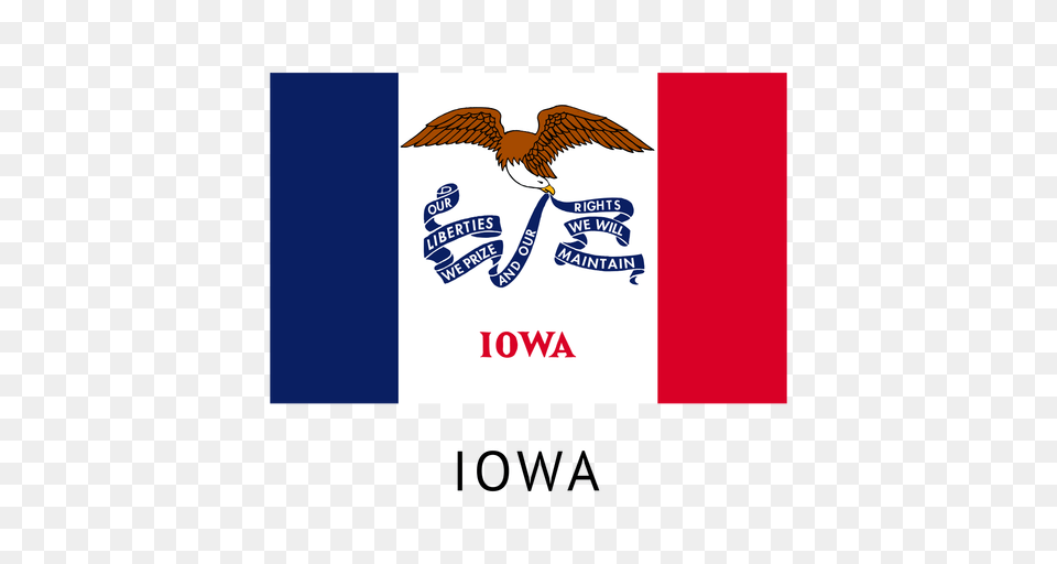 Iowa State Flag, Animal, Bird, Kite Bird, Vulture Free Transparent Png