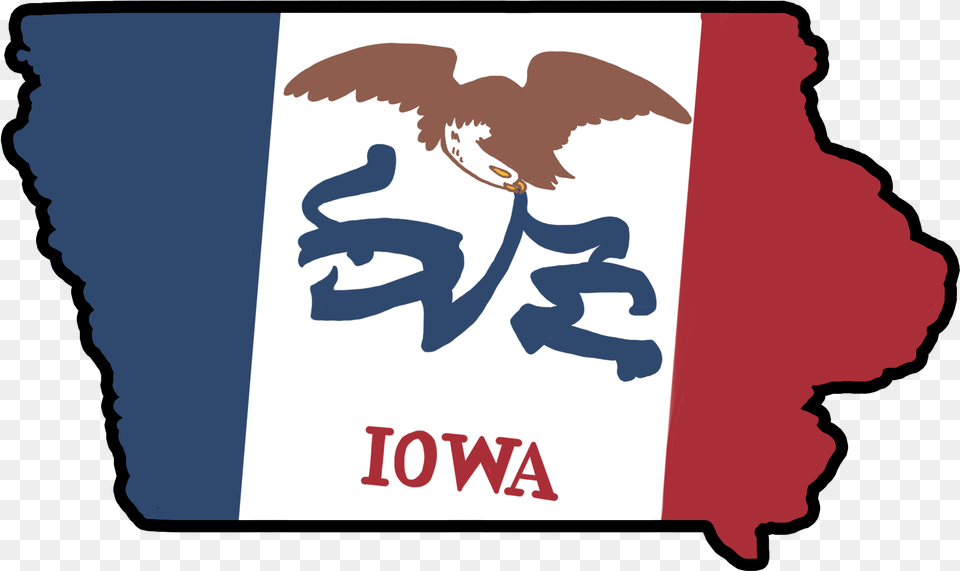 Iowa State Flag, Animal, Bird, Vulture, Adult Free Png Download