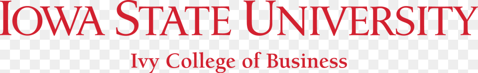 Iowa State Ivy College Of Business, Text Free Transparent Png