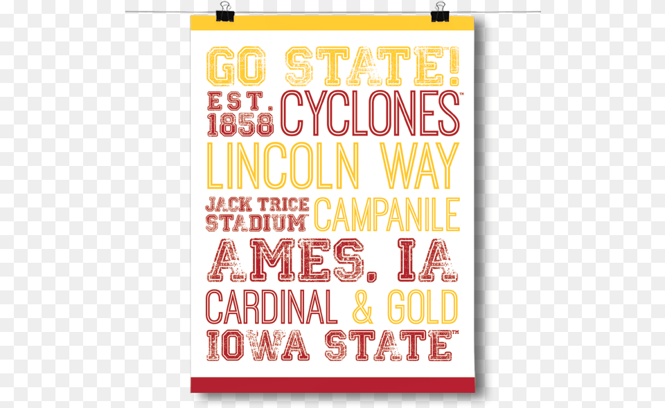 Iowa State University Subway Art Inspired Posters Iowa State University Subway Art, Advertisement, Poster, Text Free Png