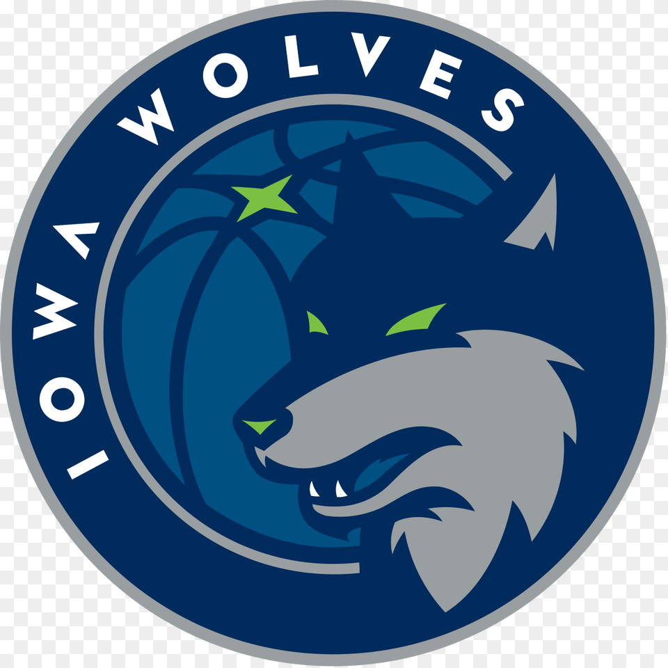 Iowa Wolves Logo, Emblem, Symbol, Disk Free Png